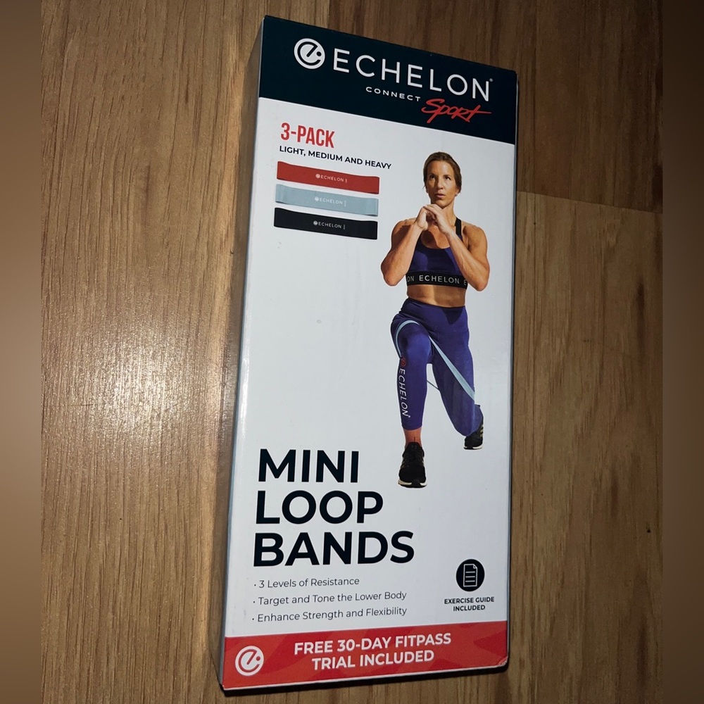 Echelon Resistance Super Bands Custom Level Resistance Exercise Mini Loop Bands